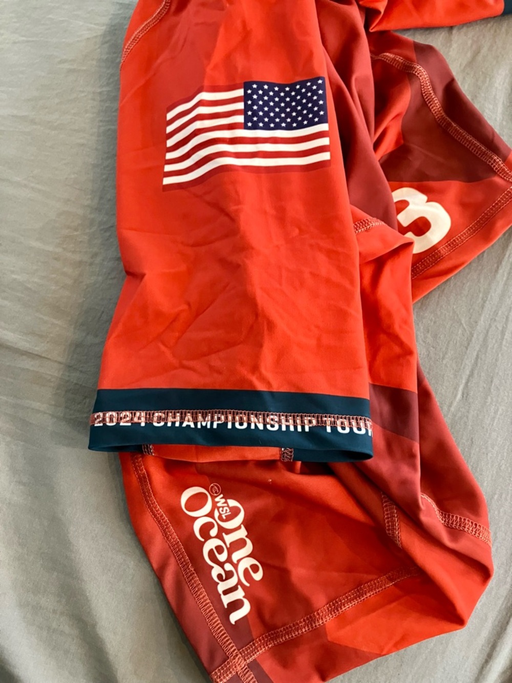 Hurley 2024 Kade Matson Sunset Beach World Surf League Contest Rashguard Jersey - Picture 4 of 6